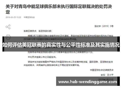 如何评估英冠联赛的真实性与公平性标准及其实施情况
