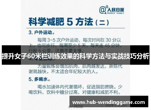 提升女子60米栏训练效果的科学方法与实战技巧分析